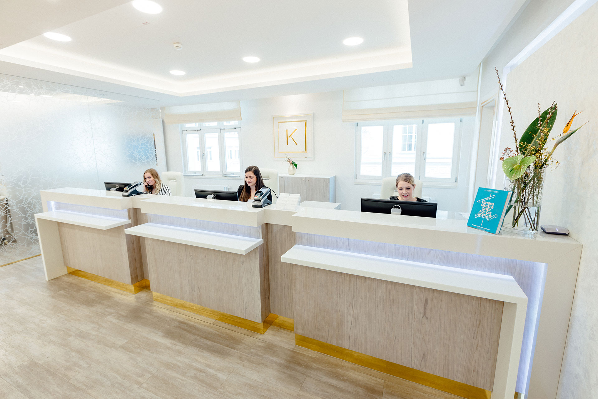 Frontdesk im Kuzbari Zentrum Wien